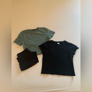 *Combo* 2 tees and bicycle shorts